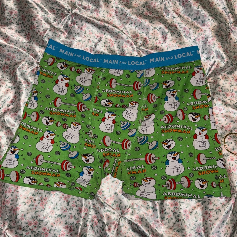 Main and Local Green Abdominal Snowman Boxers
